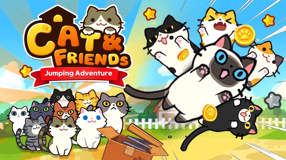 『にゃんこ＆フレンズ ジャンプアドベンチャー』の公式キービジュアル