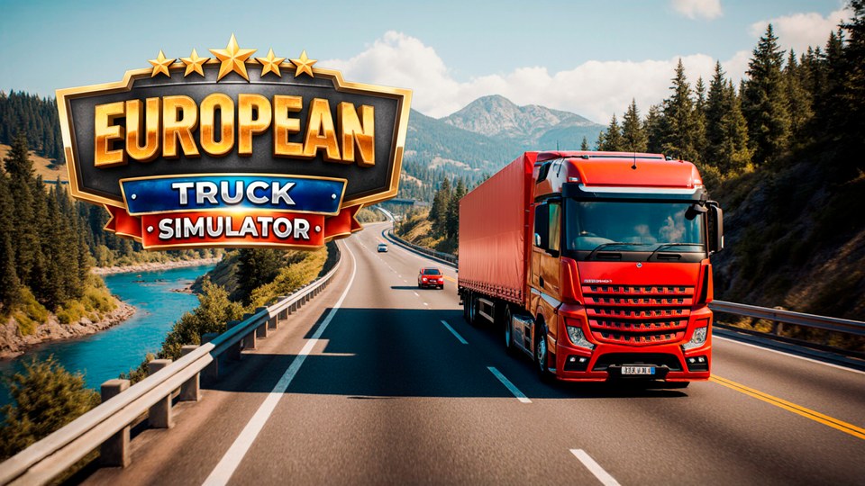 『European TRUCK Simulator』の公式キービジュアル