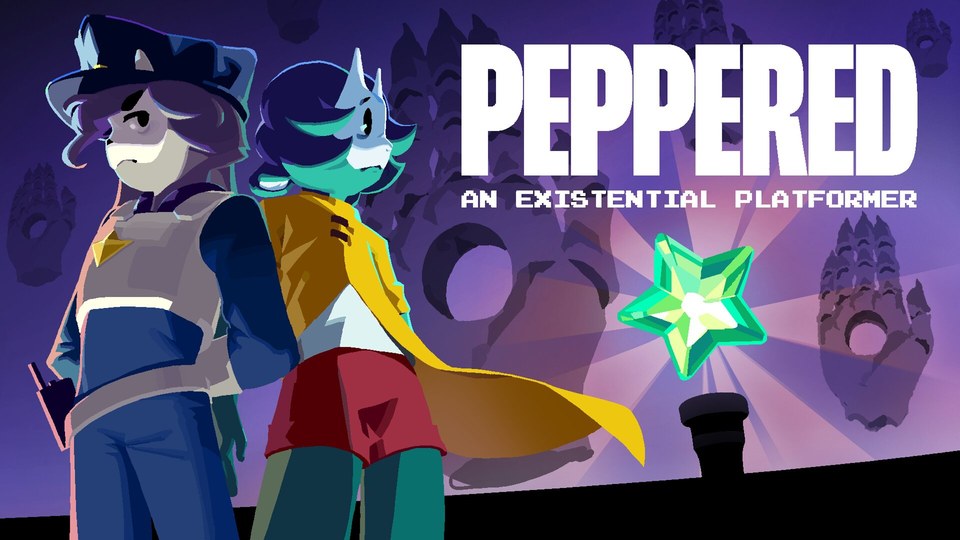 『PEPPERED: an existential platformer』の公式キービジュアル