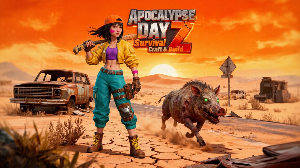 『Apocalypse Day: Survival Z - Craft & Build』の公式キービジュアル