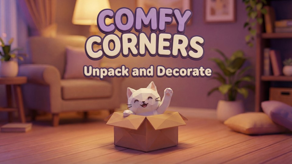 『Comfy Corners: Unpack and Decorate』の公式キービジュアル