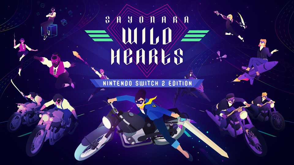 『Sayonara Wild Hearts（さよならワイルドハーツ）- Nintendo Switch 2 Edition』の公式キービジュアル