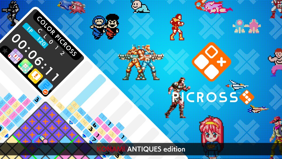『ピクロスS KONAMI ANTIQUES edition』の公式キービジュアル