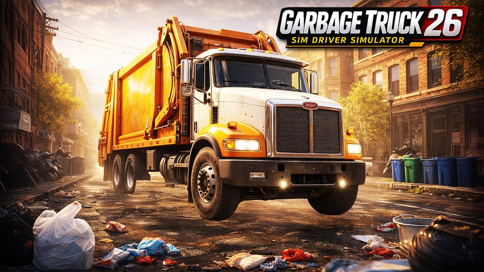 『Garbage Truck Sim Driver Simulator 26』の公式キービジュアル
