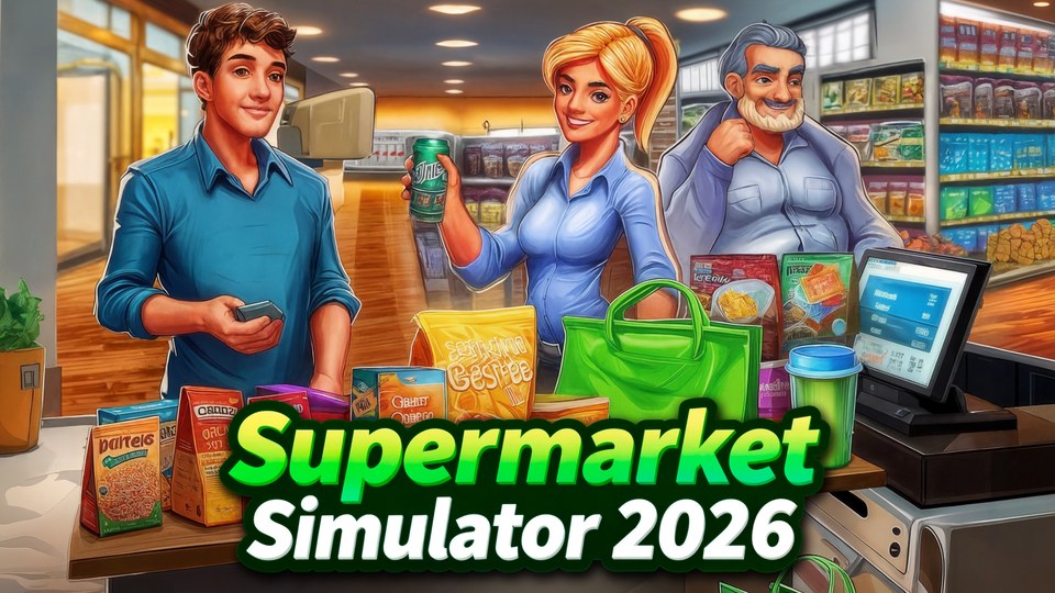 『Supermarket Simulator 2026』の公式キービジュアル
