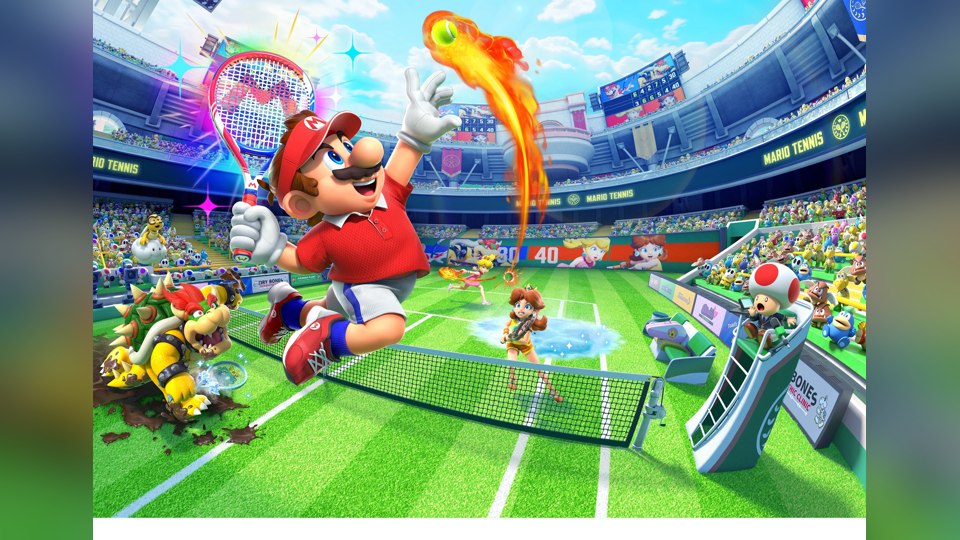 『マリオテニス フィーバー』の公式キービジュアル