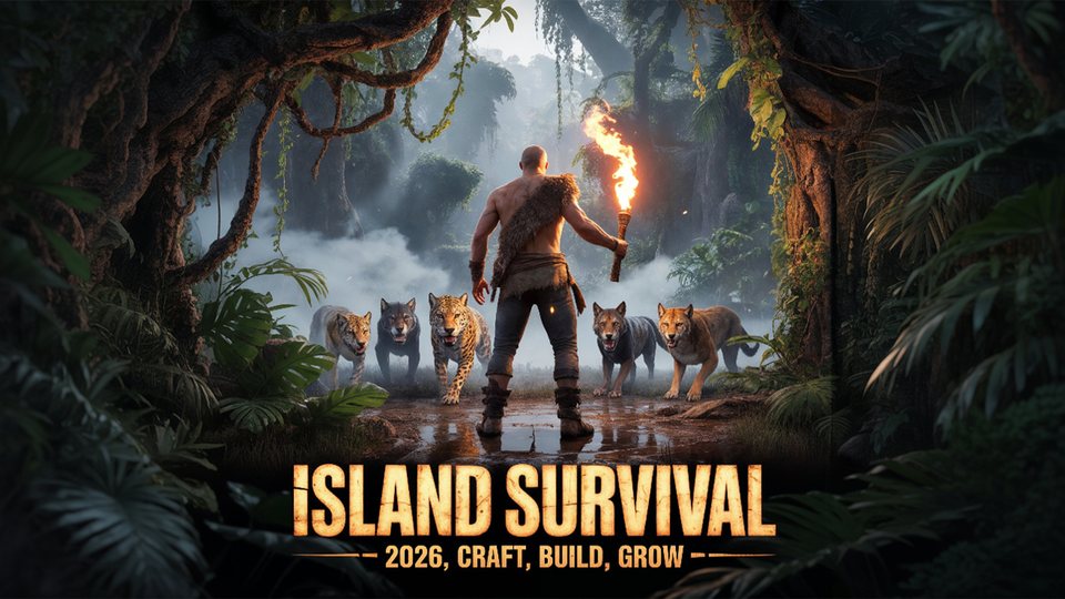 『Island Survival 2026: Craft, Build, Grow』の公式キービジュアル