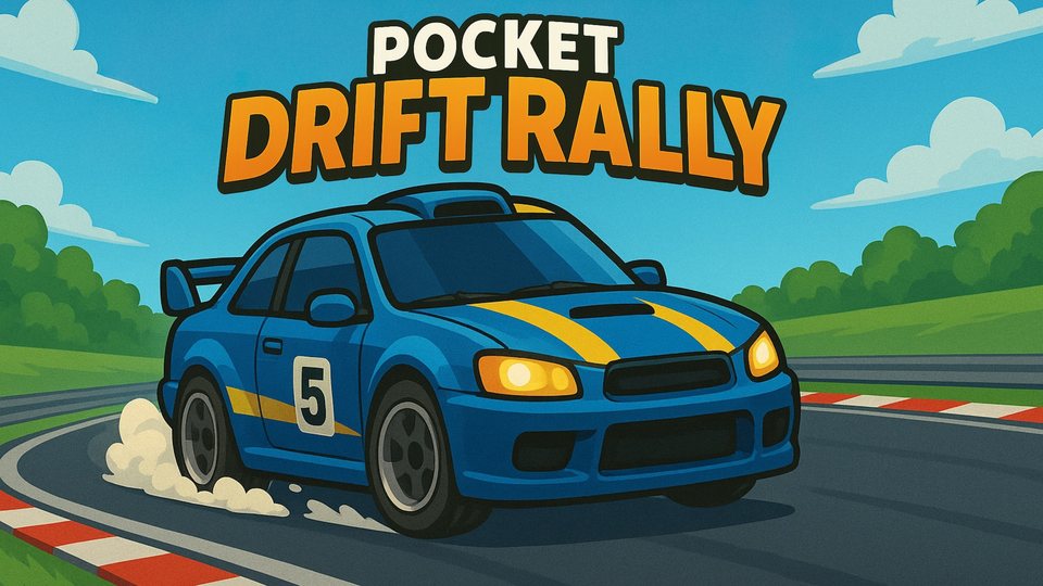 『Pocket Drift Rally』の公式キービジュアル