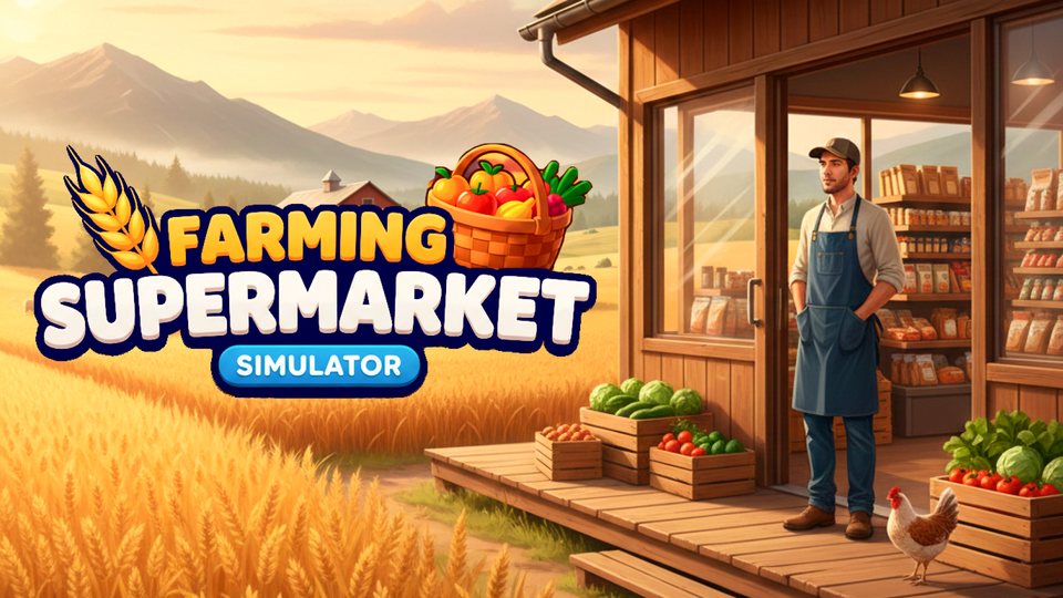 『Farming Supermarket Simulator』の公式キービジュアル