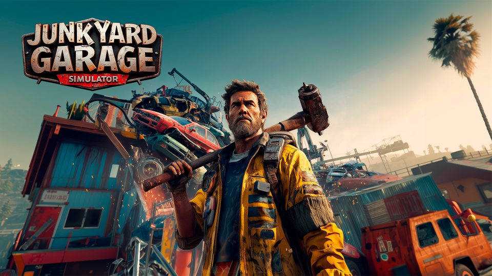 『Junkyard Garage Simulator』の公式キービジュアル